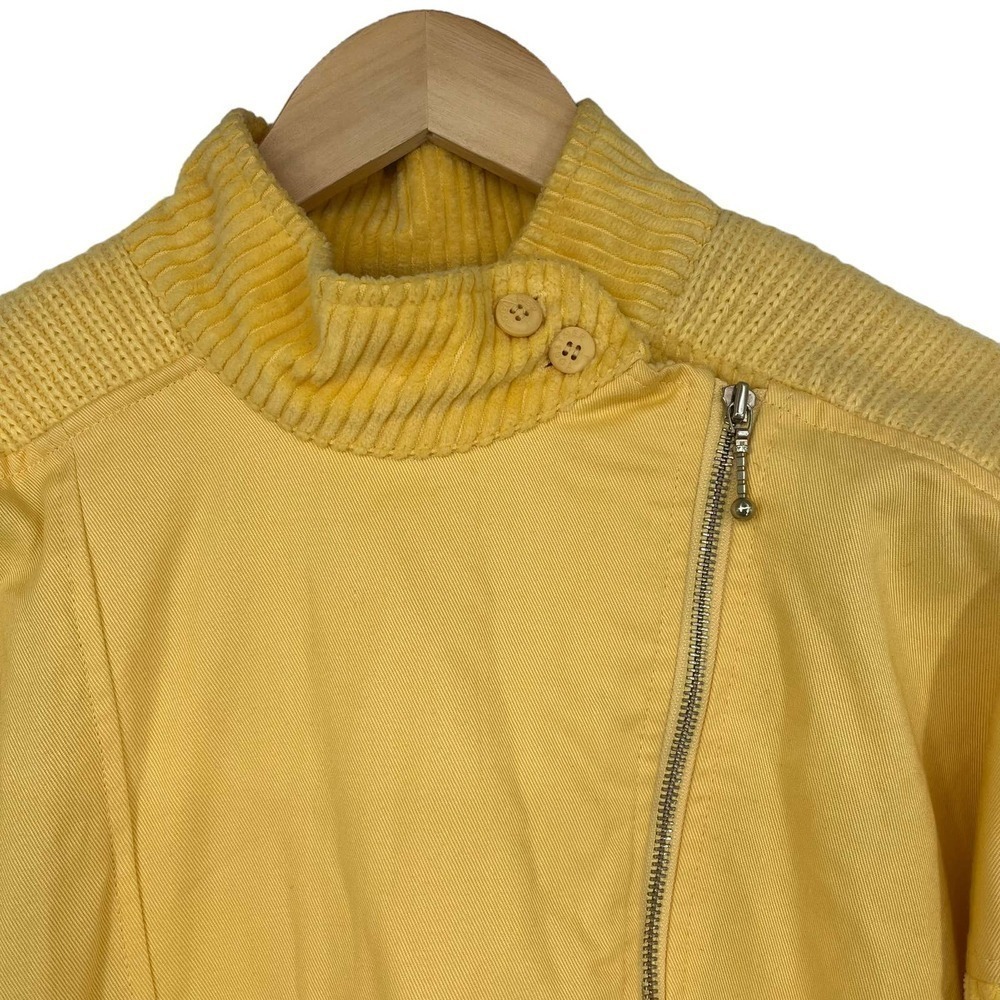 Vintage 80’s Together! Jacket Terry Cloth Canvas Yellow Large 12-14‎